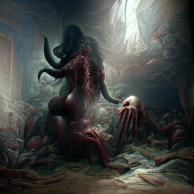 Eldritch Horror Scene in Unreal Engine Style