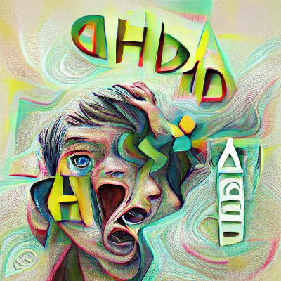 AI Generated Image Based on the Prompt ADHD