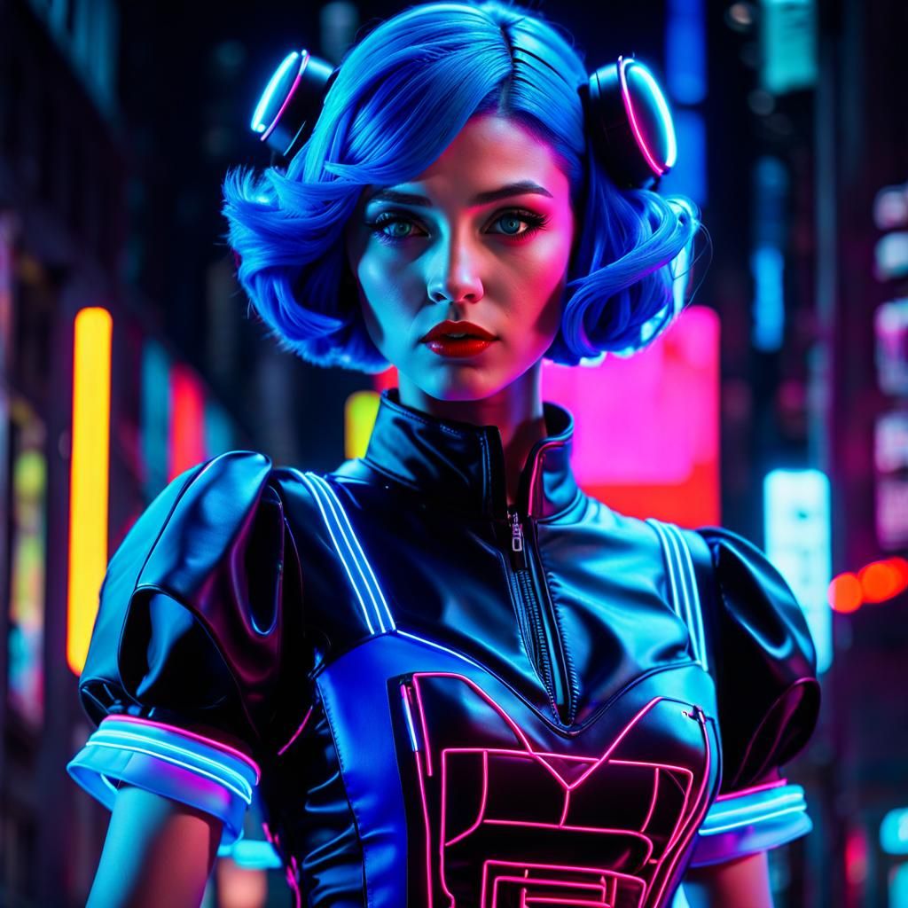 Cyberpunk Daisy From Super Mario Bros