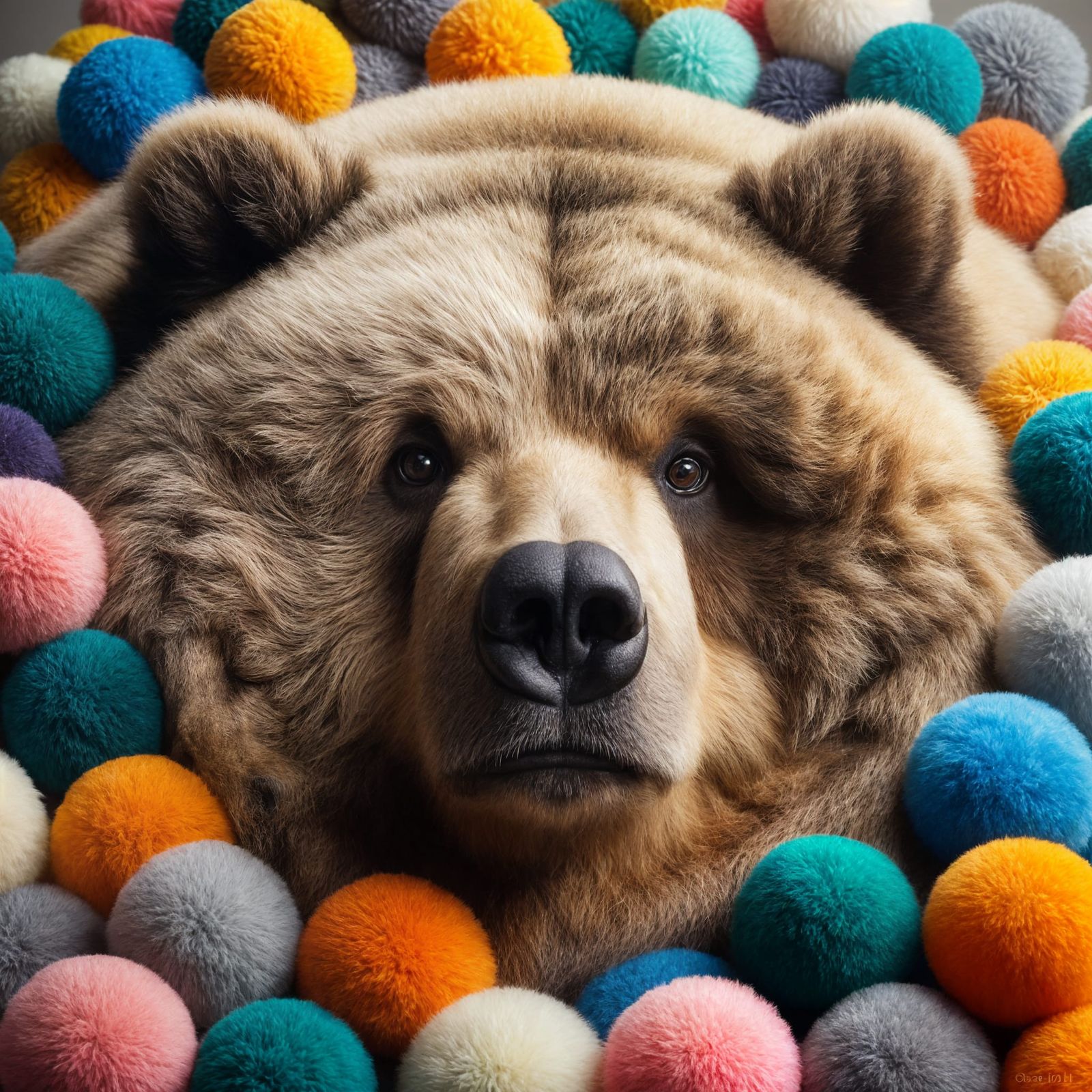 Close-Up: Obese Kodiak Bear Exudes Sarcastic Excitement