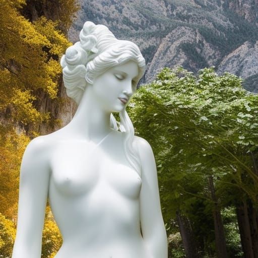 Ornate Statue of a Greek God in 3D Render