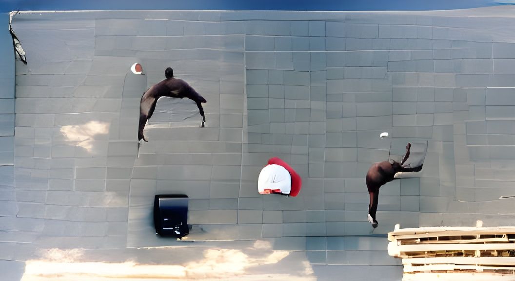 Michael Jordan's Backflip Basketball Throw