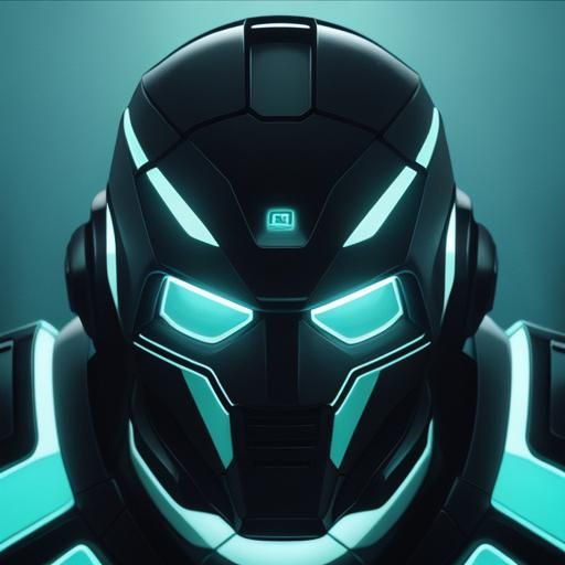 Neon-Lit Robot Submerged: A Sci-Fi Cinematic Still