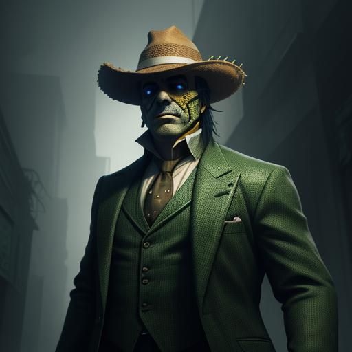 Corn Mobster in Silent Hill: Detailed Matte Painting