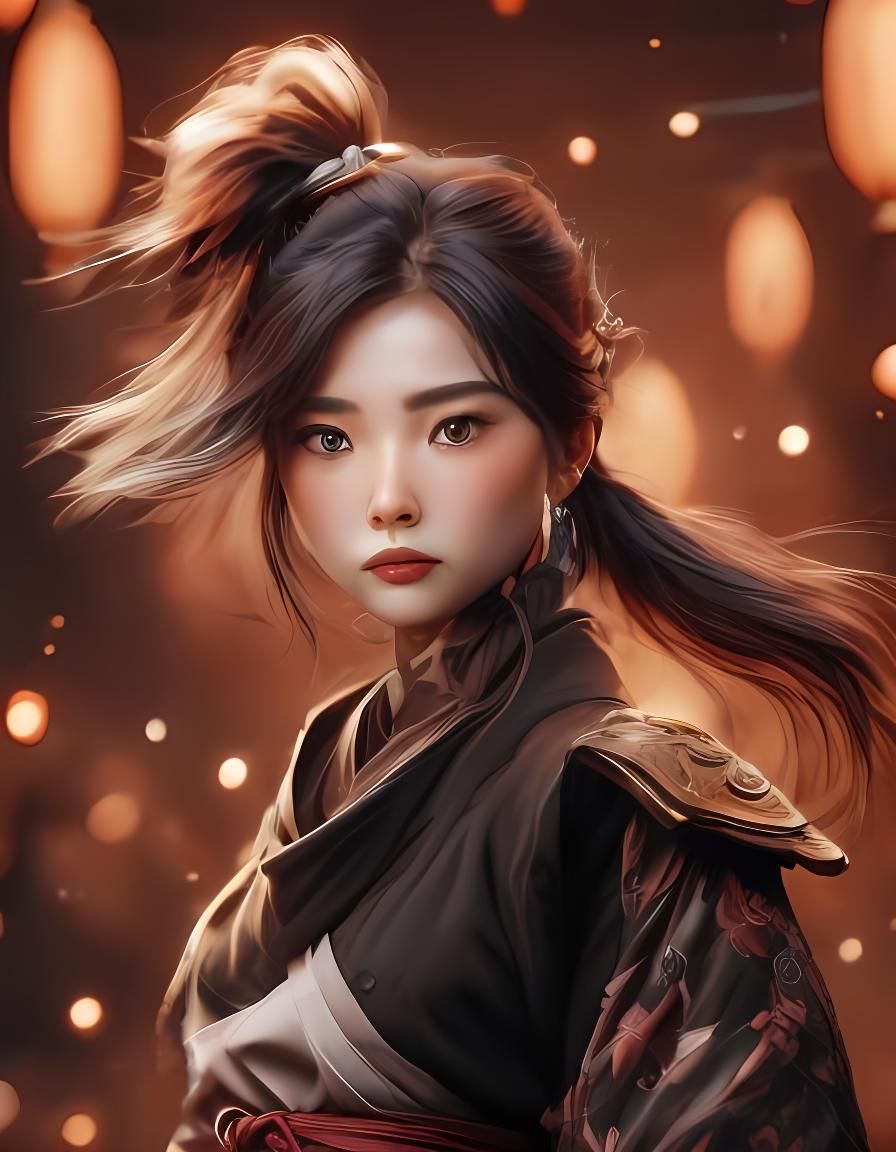 AI Generated Character with LoRA Blend