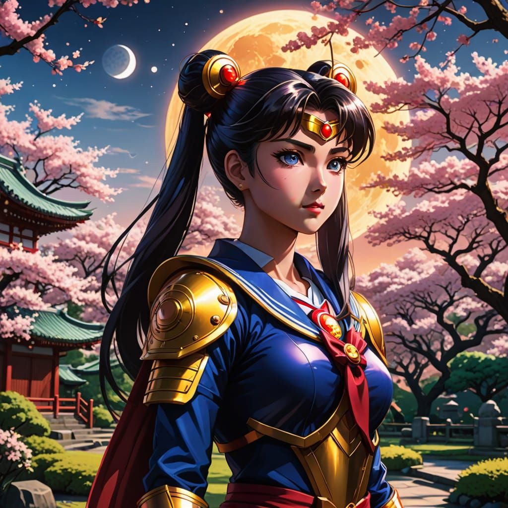 Sailor Moon as a Legendary Japanese Warrior