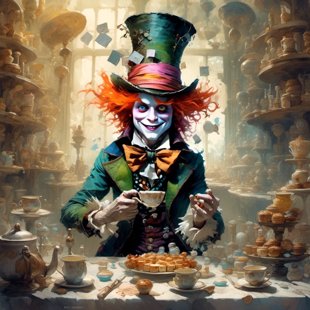 Mad Hatter's Science Lab: DreamWorks Watercolor Art