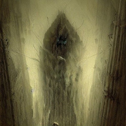 Horror Creature Lurking Between Realities