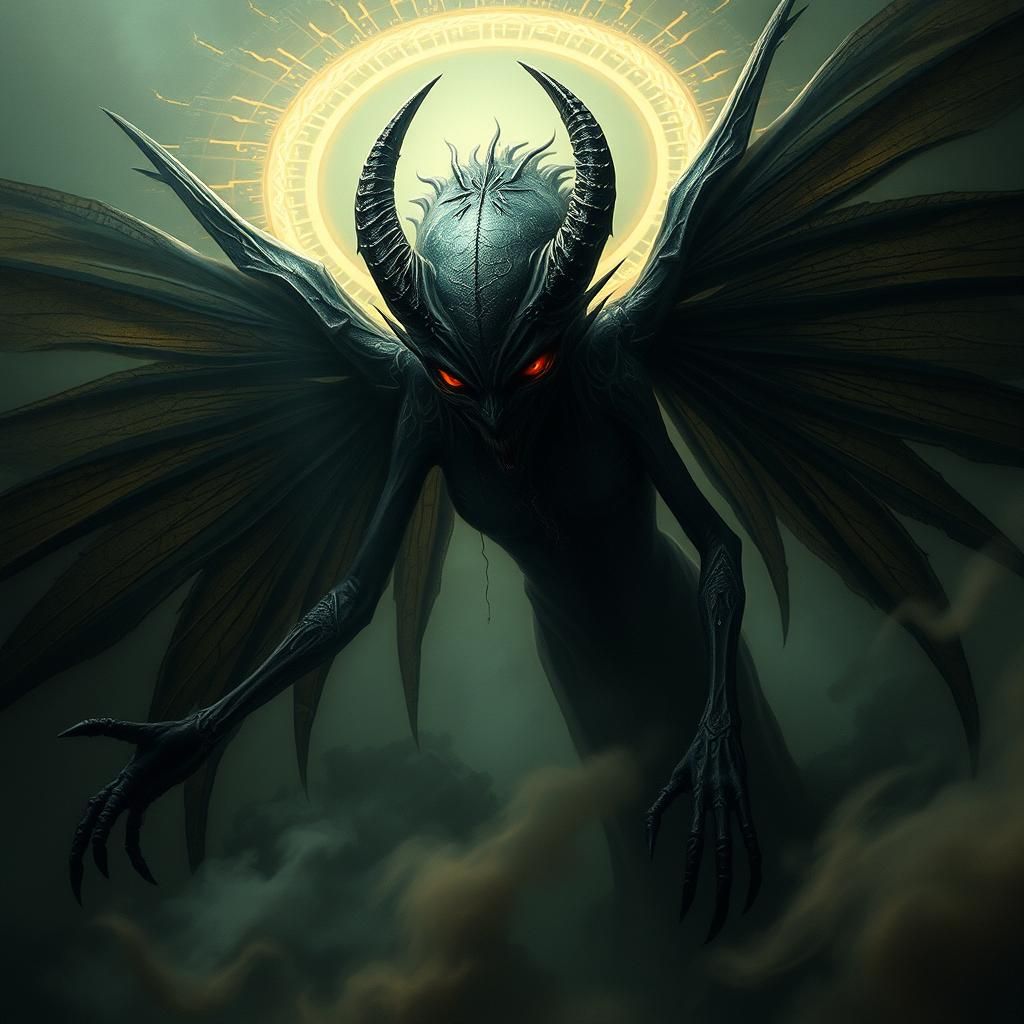 Ominous Dark Fairy in a Foreboding Realm