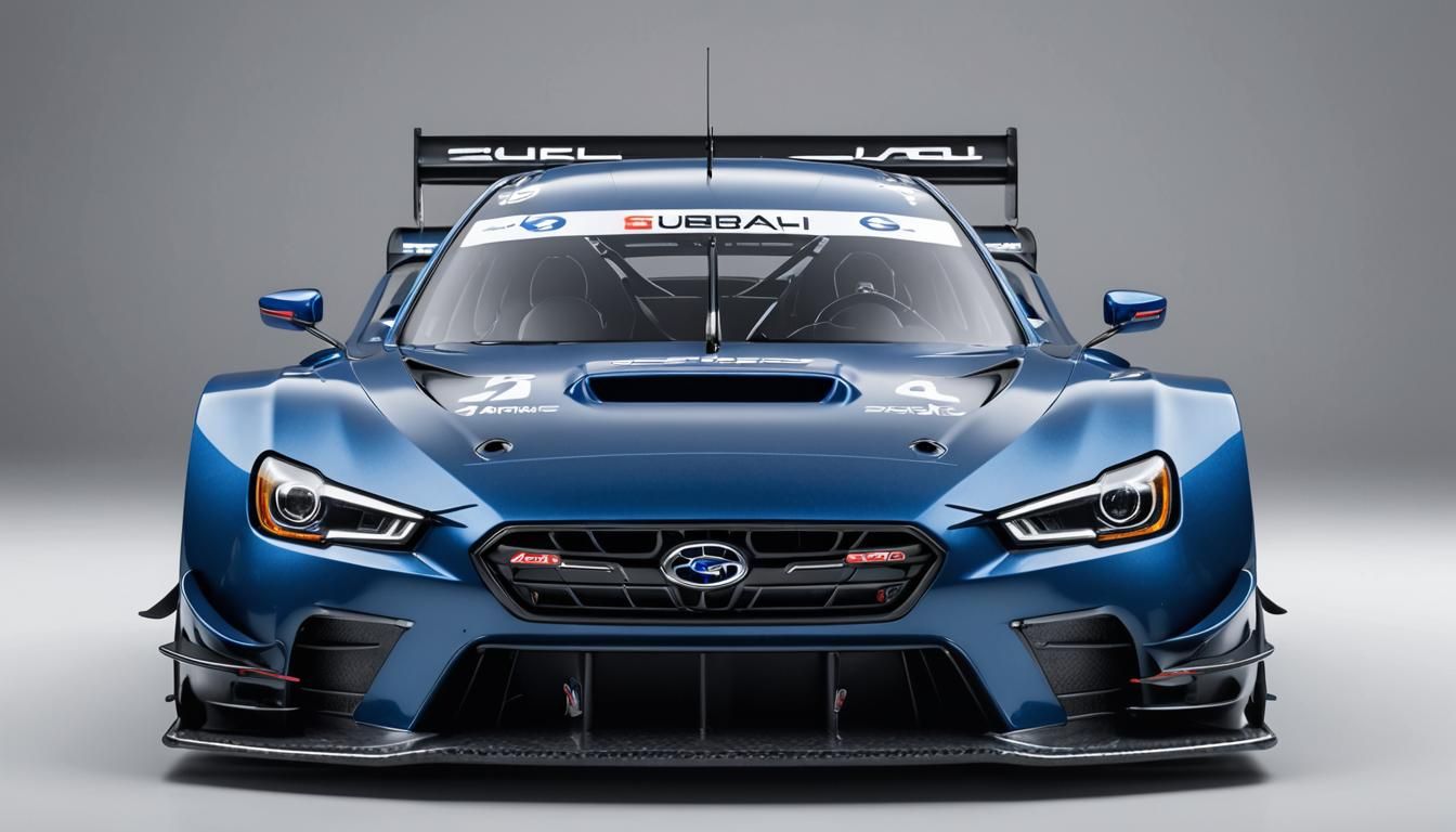 Futuristic Subaru Vision GT Race Car in Studio