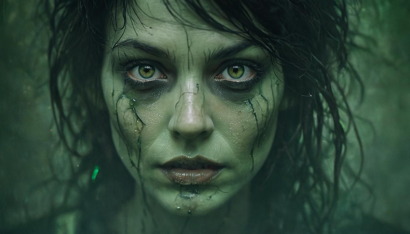 Ethereal Ghost Portrait in Rembrandt-Inspired Chiaroscuro