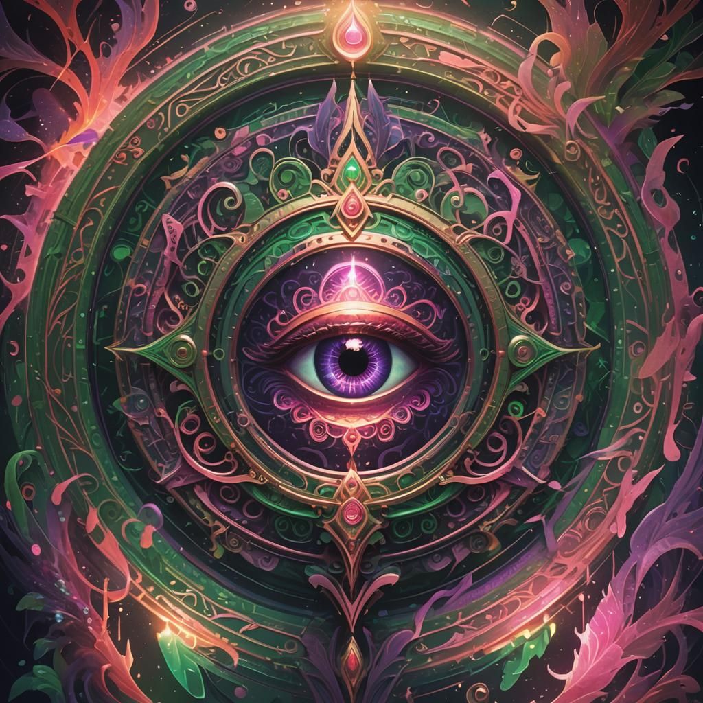 Vibrant Third Eye Fantasy Concept Art