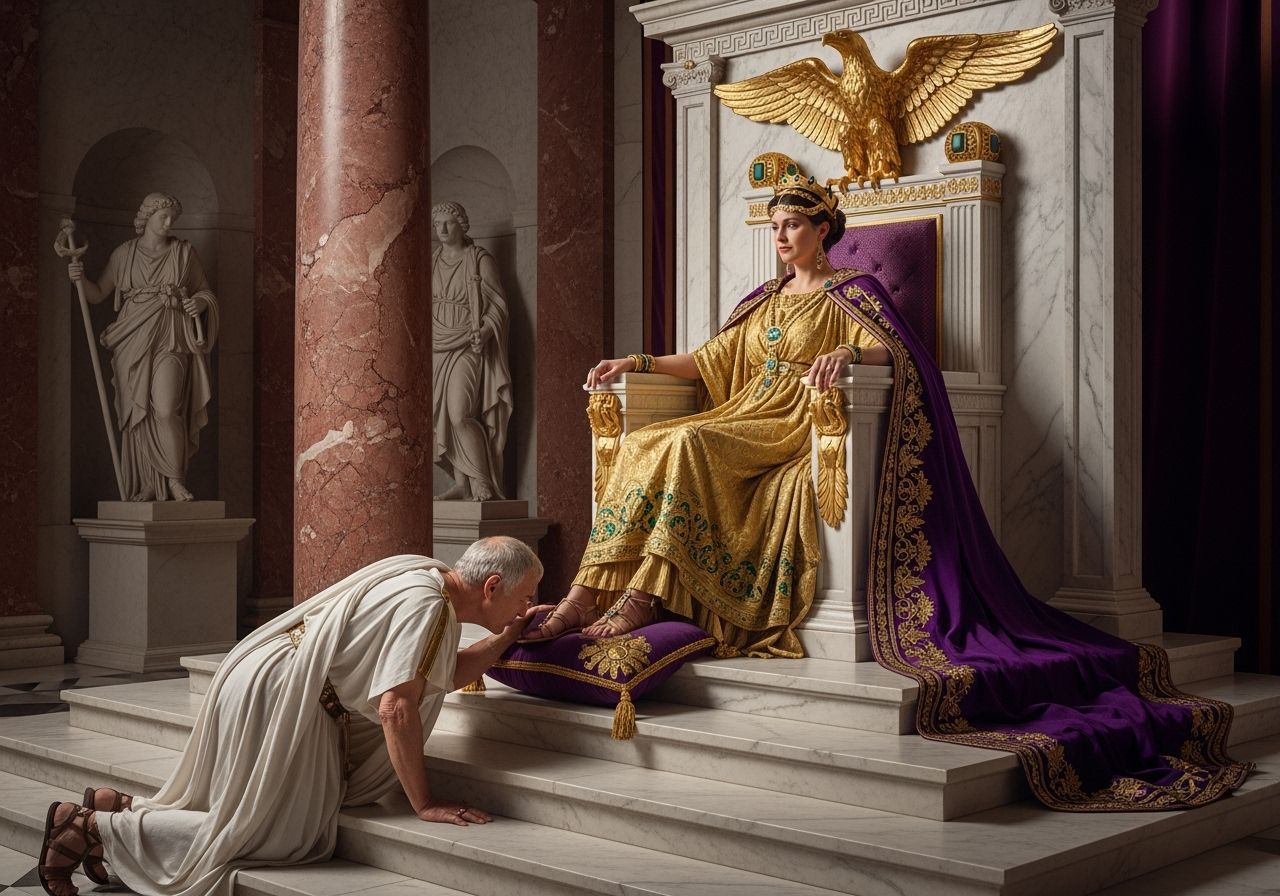 Empress Messalina on Her Throne in Ultra Detail