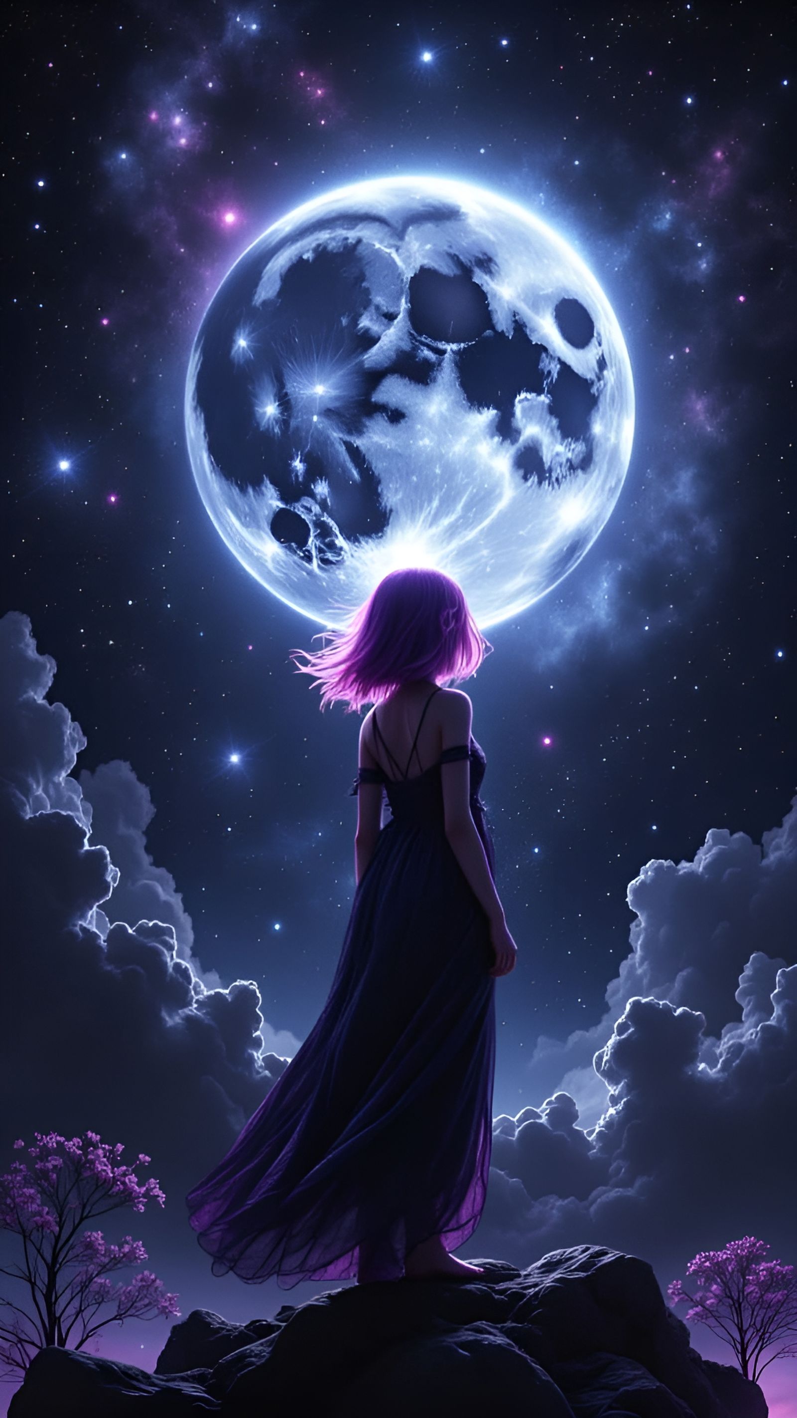 Dreamlike Lunar Landscape in Hyperrealistic Style