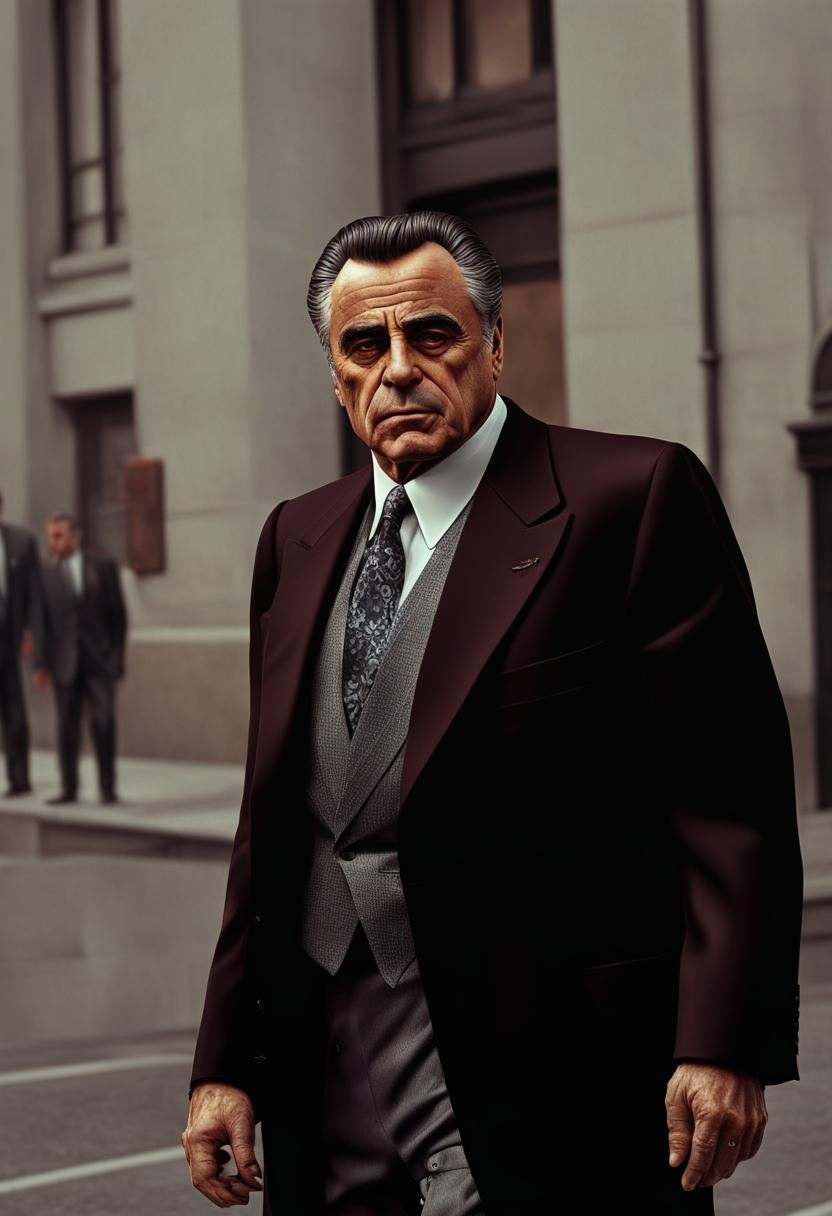 John Gotti Portrait in Hyperdetailed 8K