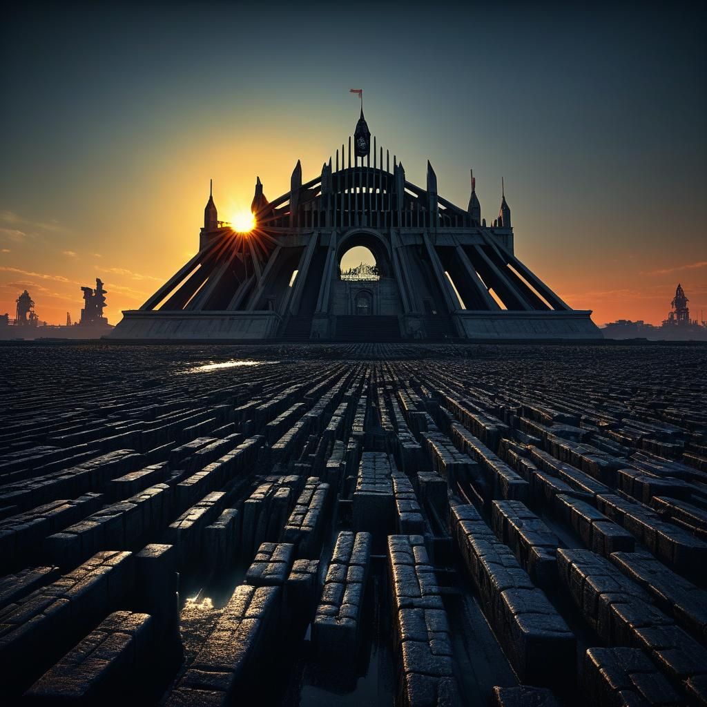 Black Sabbath in Dystopic Art Style