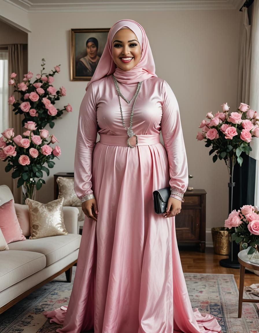 Psychedelic Portrait of Woman with Roses in Pop Art