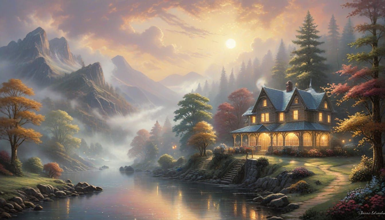 Golden Innocence: Ethereal Fantasy Mist