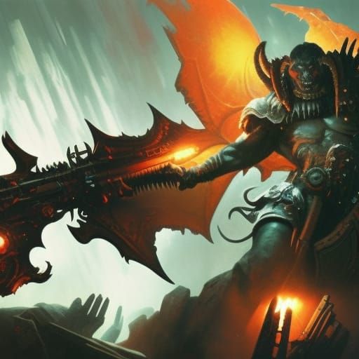 Prime Doom Marauder Dark Fantasy Concept Art