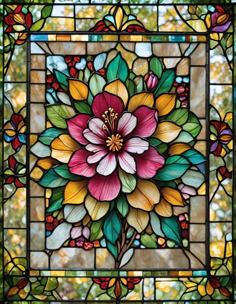 Azalea in Stained Glass: Bokeh Photography