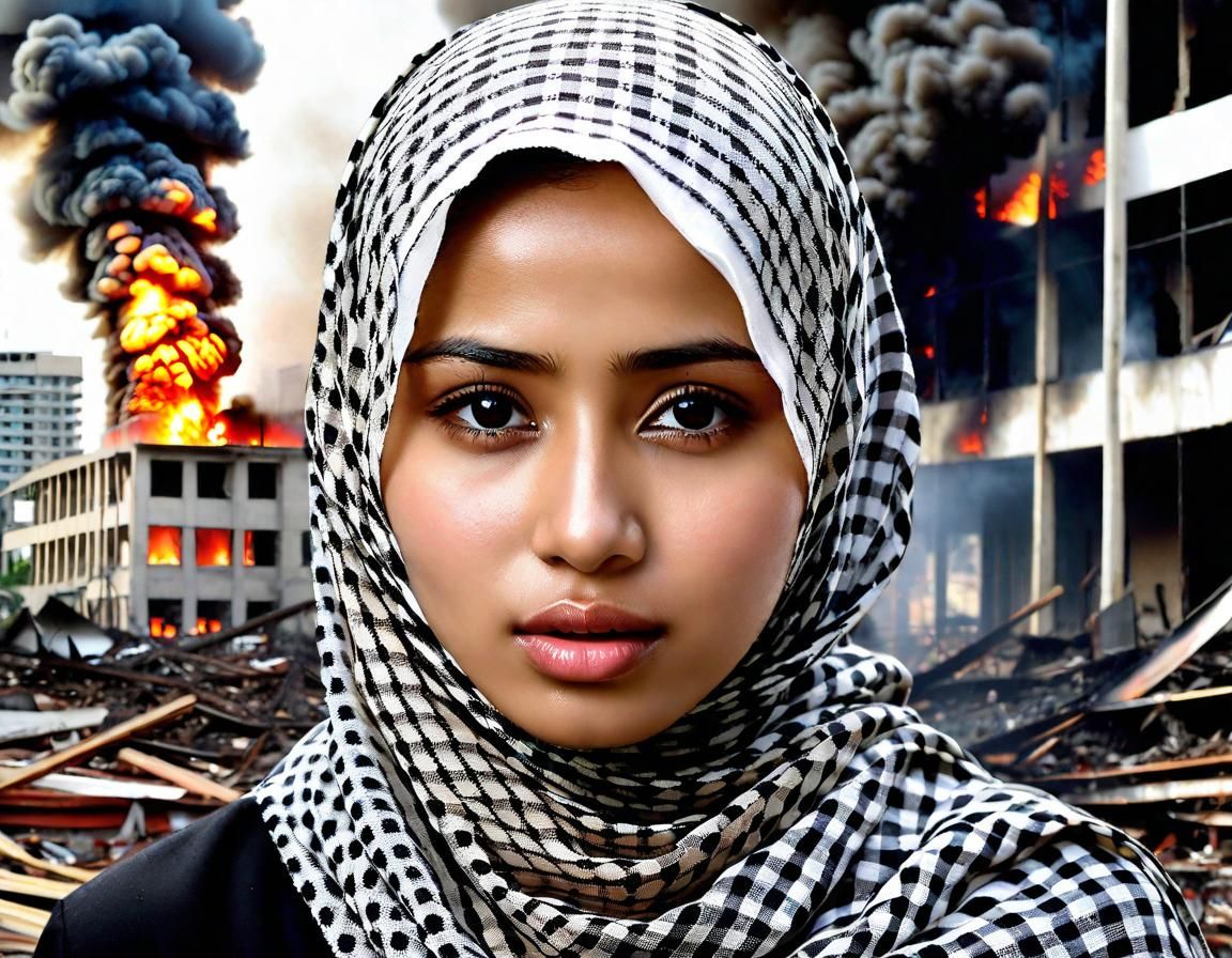 Heartbreaking Portrait of an Indonesian Woman in War Zone