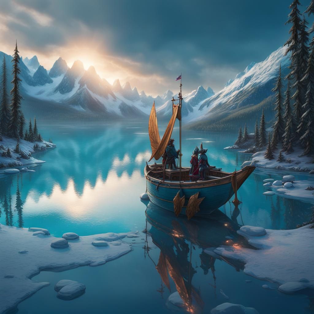 Goldorak's Love: Fairy Tears on Emerald Alaskan Ice