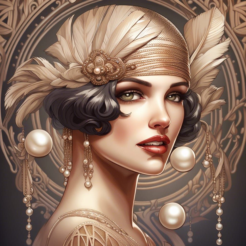 Beautiful Flapper Girl