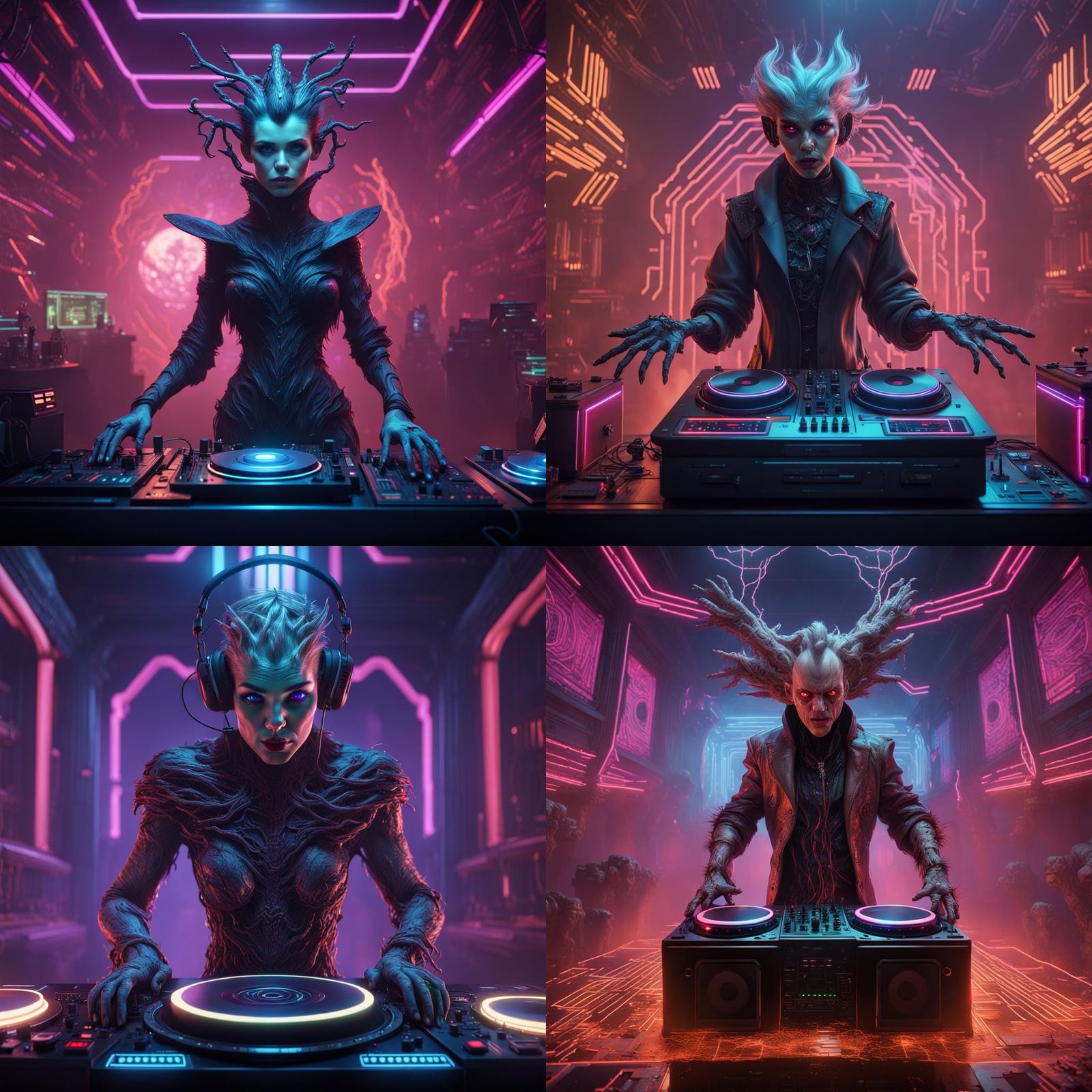 Gozer the Gozerian as Hard Techno DJ