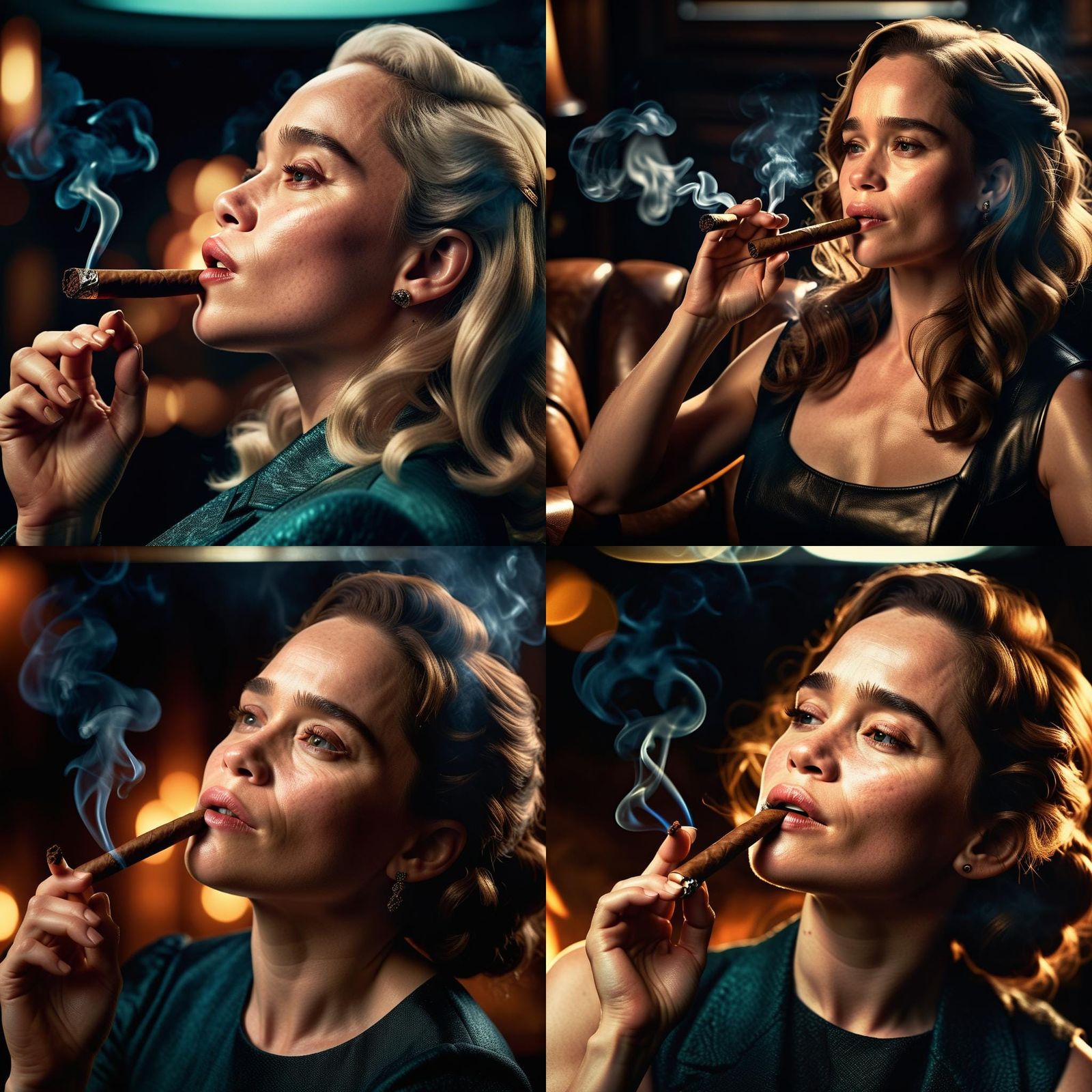 Emilia Clarke - cigar