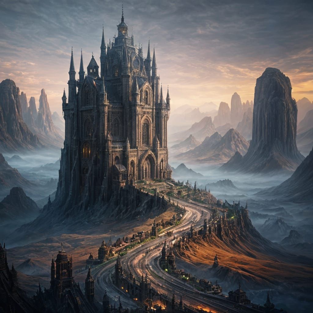 Epic Dramatic Landscape Digital Matte Painting
