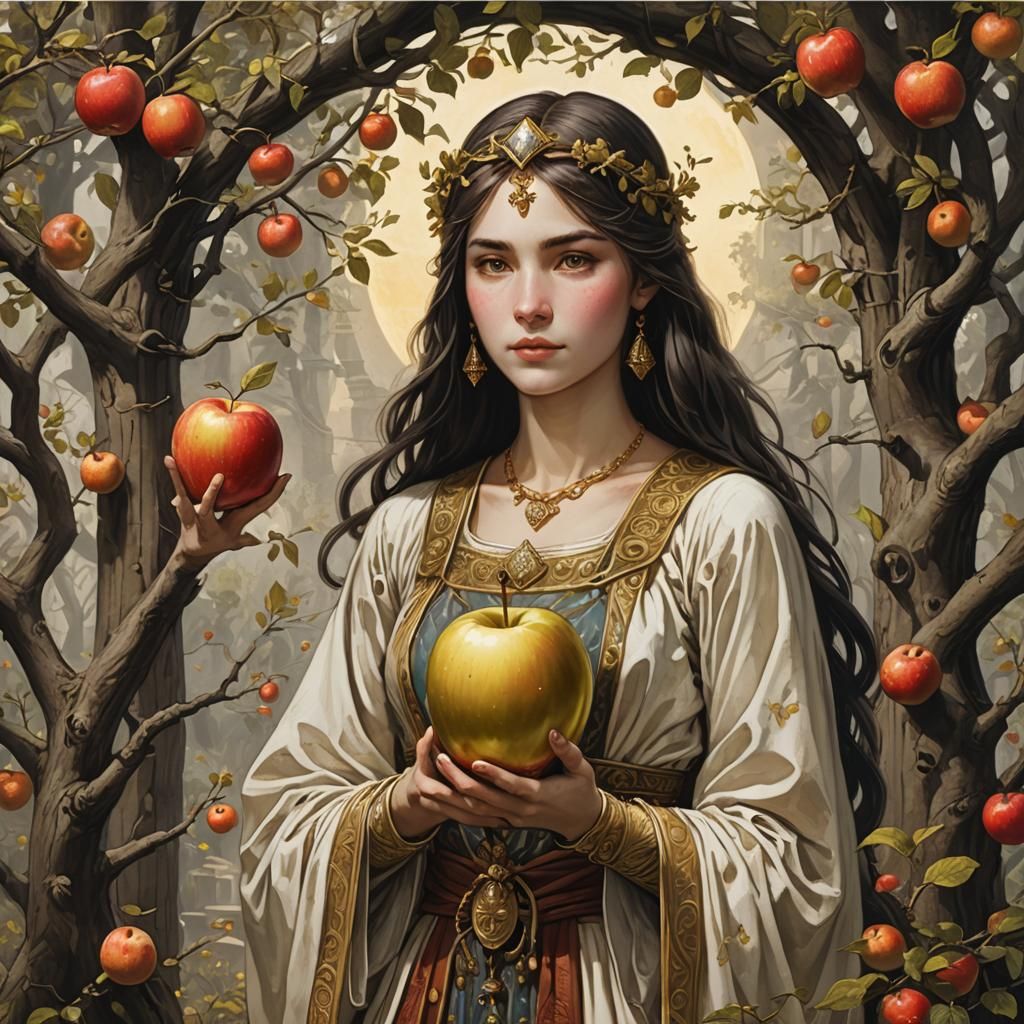 Eris and the Golden Apple Illustration