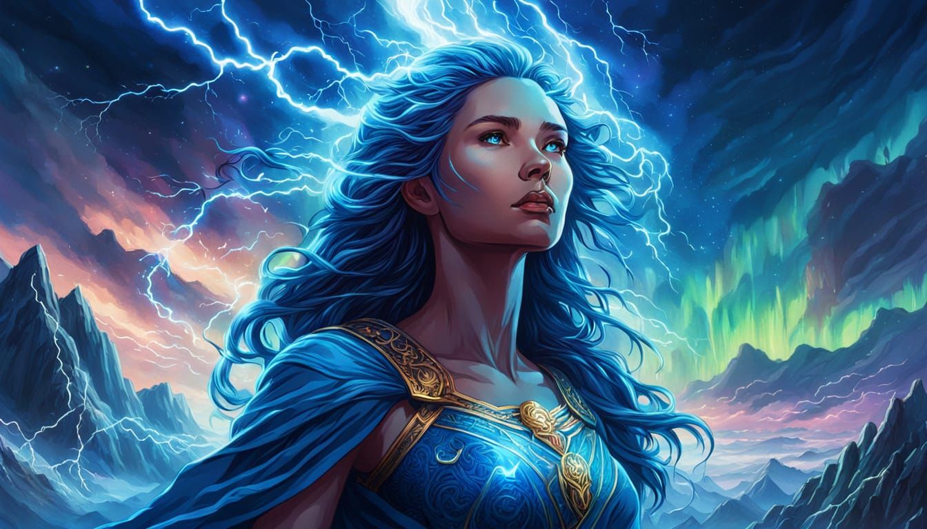 Goddess of Lightning Summons Celestial Power