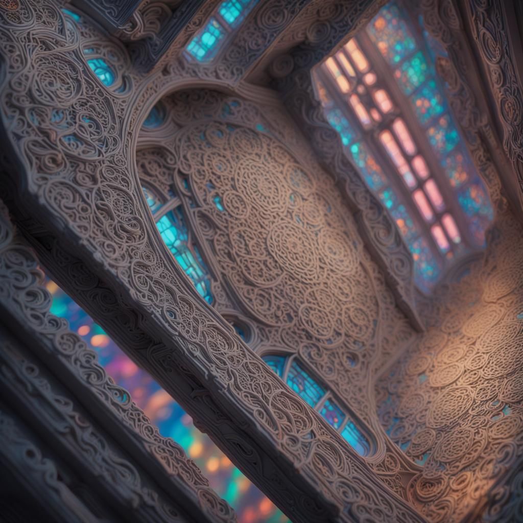 empty room, skewed perspective.