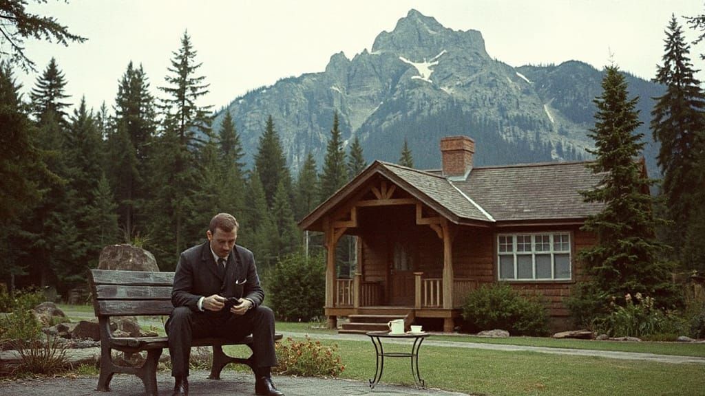 1960s Spy Thriller Scene with Vintage Vibe