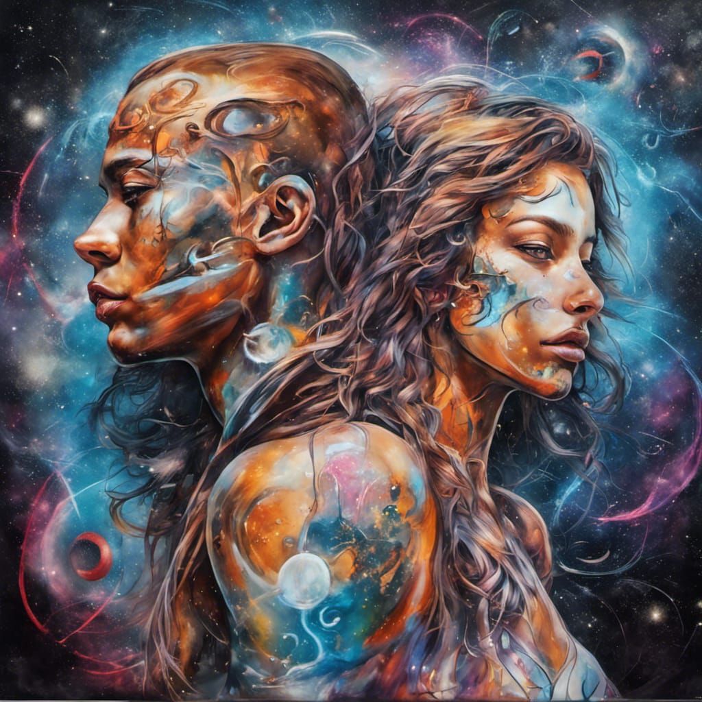 Futuristic Twin Flames in a Universe of Love