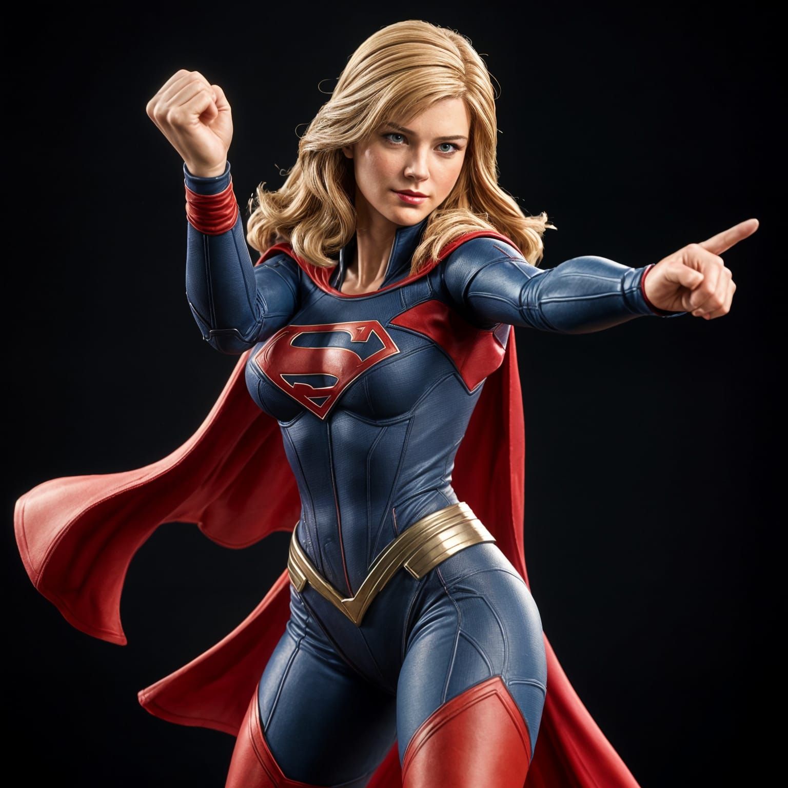 Rachel Green action figure as supergirl