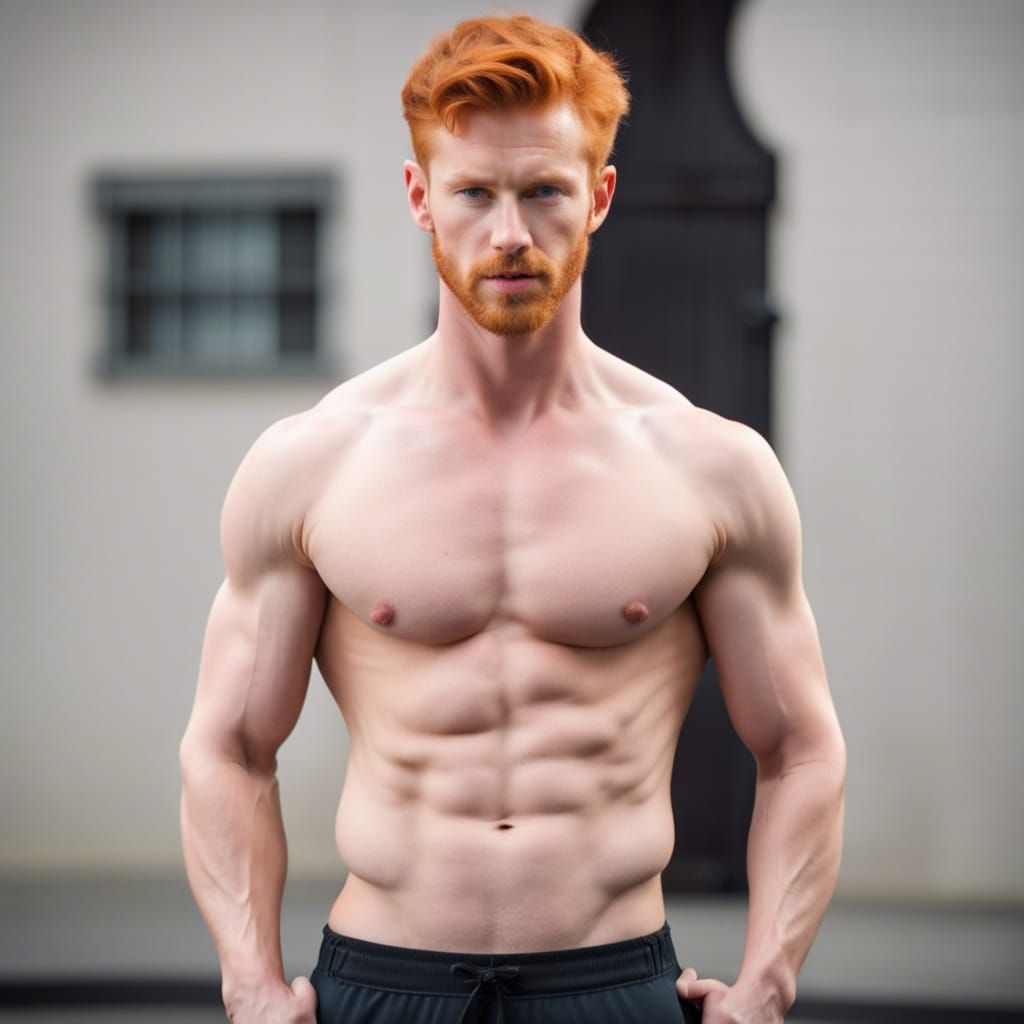 Handsome young Ginger man