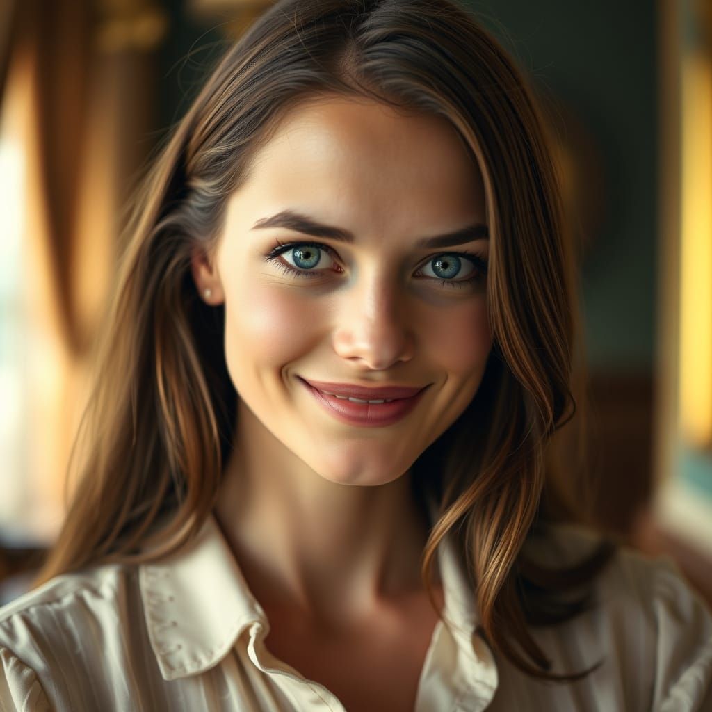Elegant Portrait of a Woman in Cinematic Style