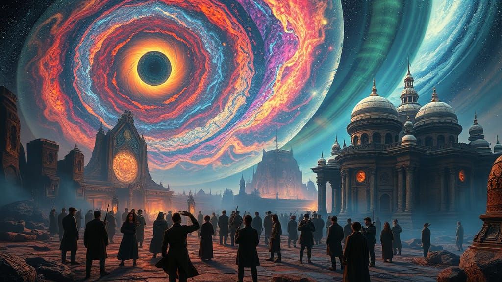 Dadaist Gathering in Andromeda: A Sci-Fi Fantasy