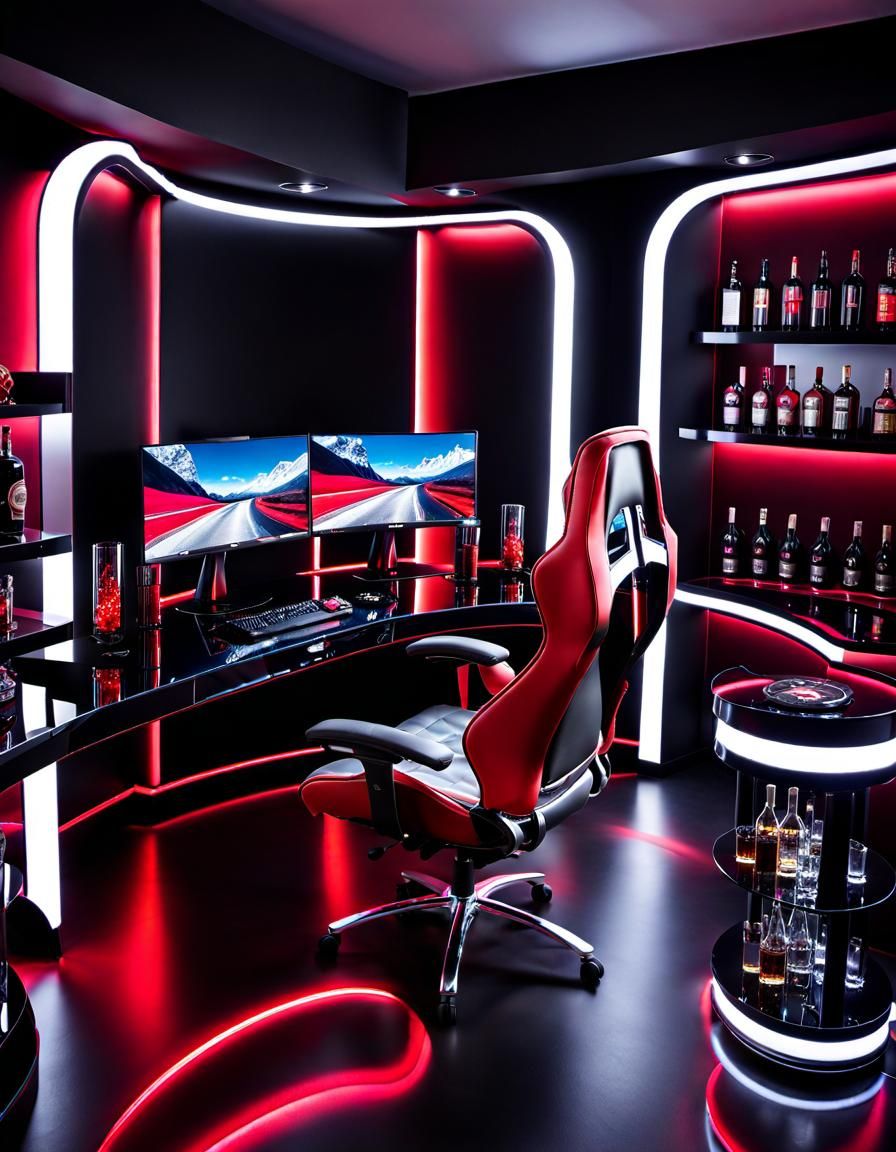 Modern Gaming Room with High-End Setup