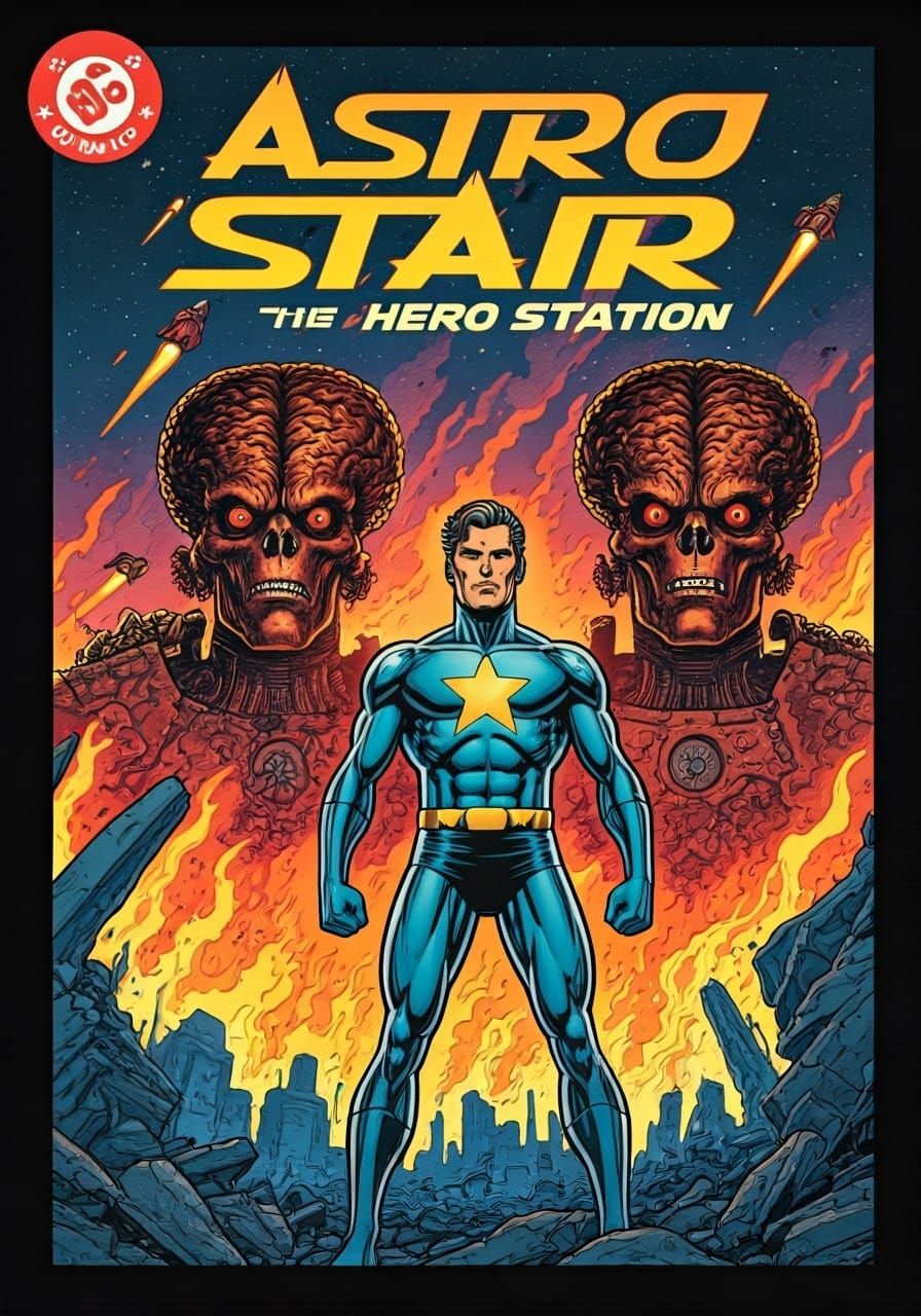Astro Star Comics: Hero Station Comic Book Cover