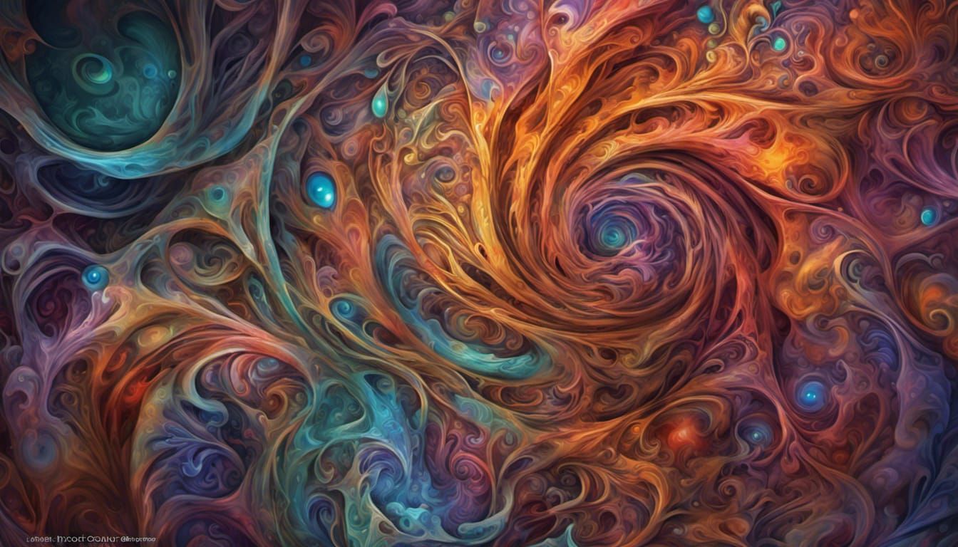 Psychedelic Macro World in a Filmic Style