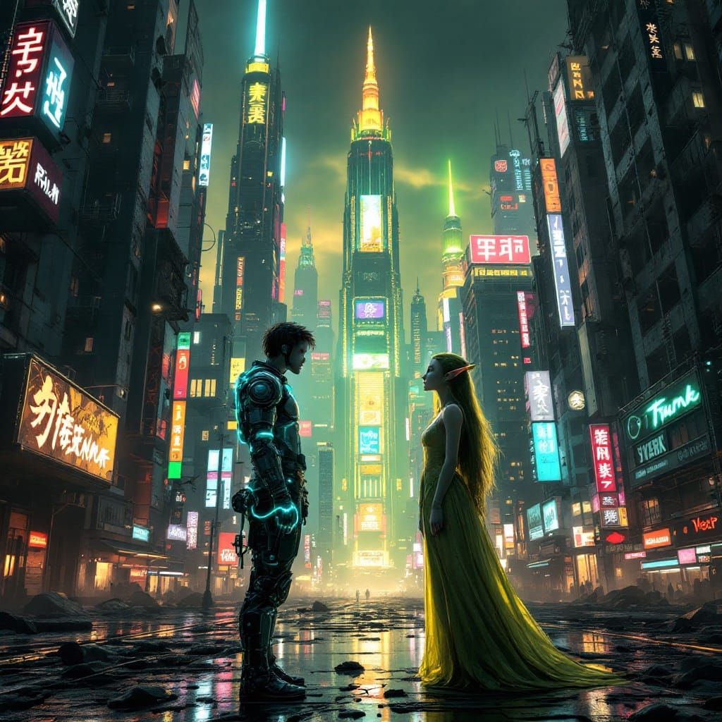 Cyberpunk vs Fantasy: Two Worlds Collide