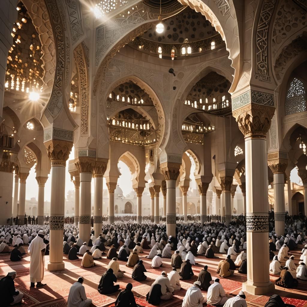 Majestic Mosque in Medina: Architectural Photography