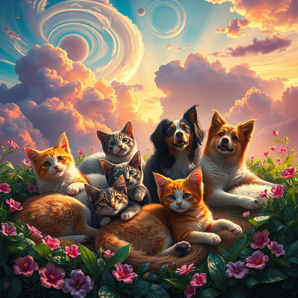 Dreamscape: Cats and Dogs in Fantasy Art