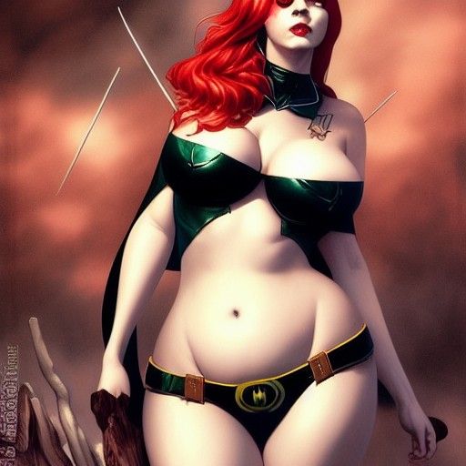 Sensual Pop Art Venus as Pin-Up Horror Poster