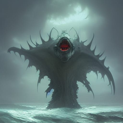 Sinister Sea Monster Artwork