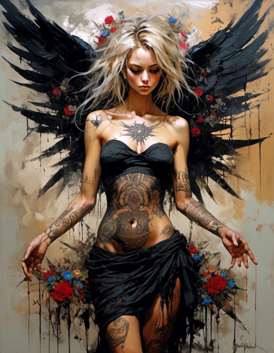 Fallen Angel in Figurative Impressionism