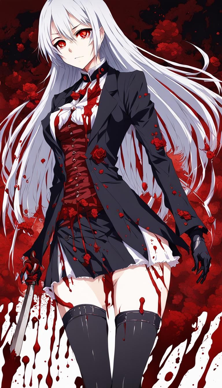 Death as Woman: Anime Key Visual Art