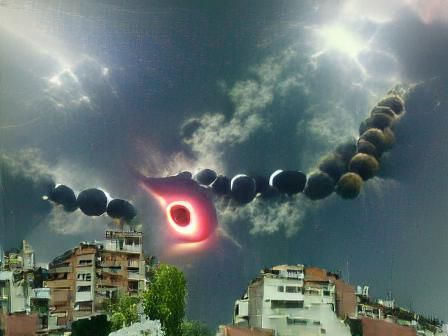 Dramatic Solar Eclipse Phenomenon
